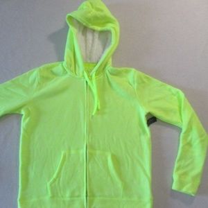 City Streets Women Hoodie XL Yellow Long Sleeves